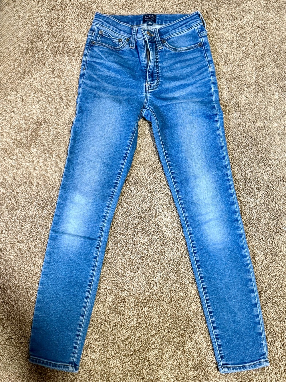 J. Crew Women's high rise Skinny Jeans in Light Blue Wash